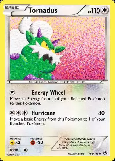 Tornadus 108/113 Legendary Treasures Pokemon card