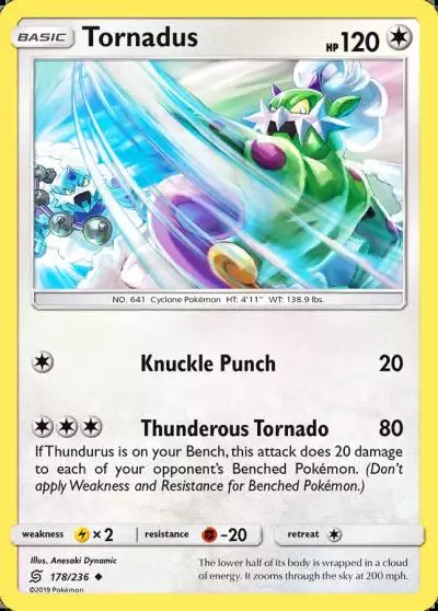 Tornadus 178/236 Unified Minds Pokemon card