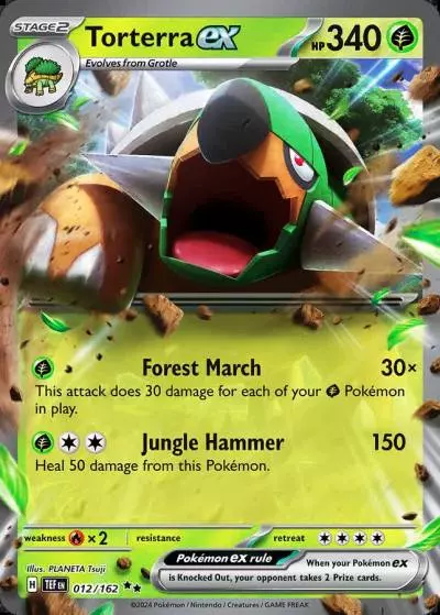 Torterra ex 12/162 Temporal Forces Pokemon card