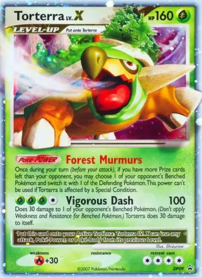 Torterra LV.X DP09/56 DP Black Star Promos Pokemon card