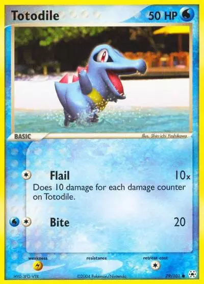 Totodile 79/101 Hidden Legends Pokemon card