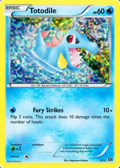 Totodile 5/12 McDonald's Collection 2016 Pokemon card