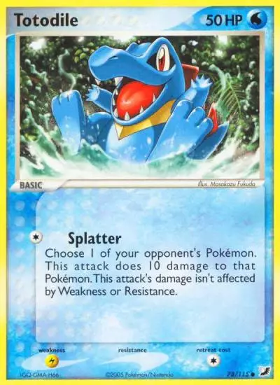 Totodile 78/115 Unseen Forces Pokemon card