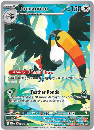 Toucannon 94/84 Pitch Black Pokemon card