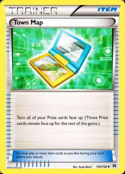 Town Map 150/162 BREAKthrough Pokemon card