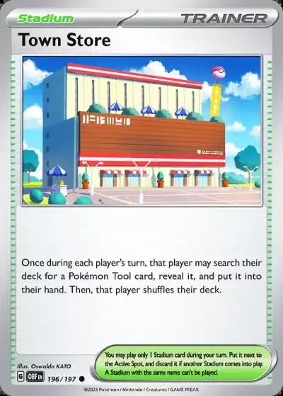 Town Store 196/197 Obsidian Flames Pokemon card