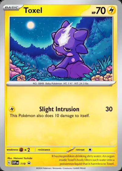 Toxel 119/165 Scarlet & Violet Black Star Promos Pokemon card