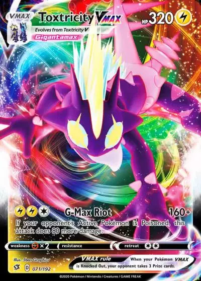 Toxtricity VMAX 71/192 Rebel Clash Pokemon card