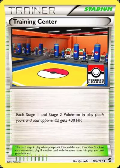 Training Center 102/111 Furious Fists Pokemon card