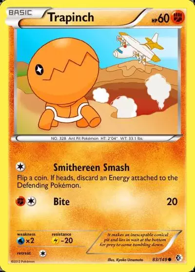 Trapinch 83/149 Boundaries Crossed Pokemon card