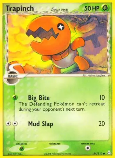 Trapinch δ 84/110 Holon Phantoms Pokemon card