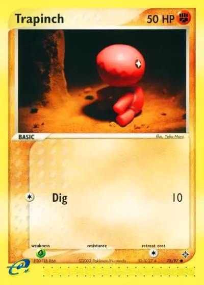Trapinch 78/97 Dragon Pokemon card