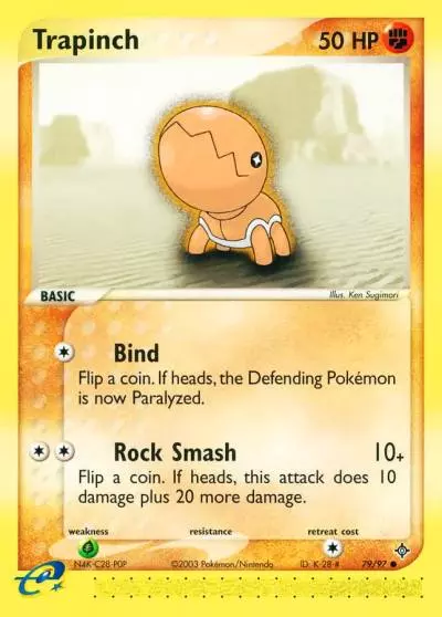 Trapinch 79/97 Dragon Pokemon card
