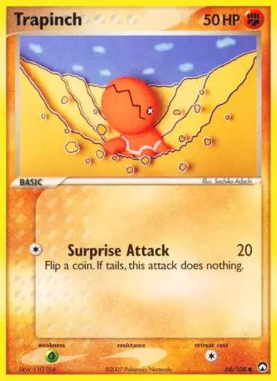Trapinch 68/108 Power Keepers Pokemon card