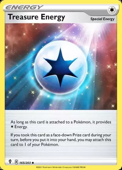 Treasure Energy 165/203 Evolving Skies Pokemon card