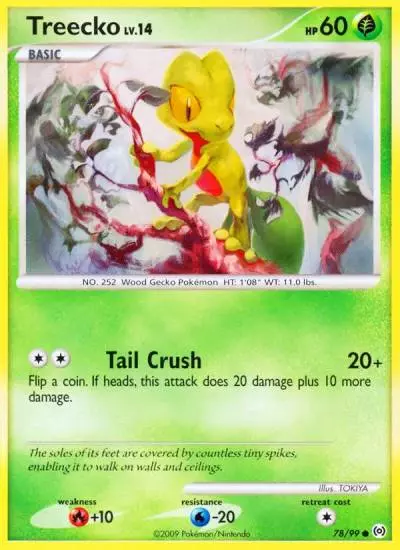Treecko 78/99 Arceus Pokemon card