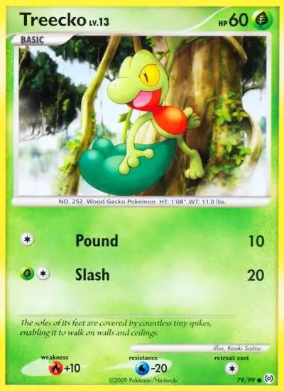 Treecko 79/99 Arceus Pokemon card