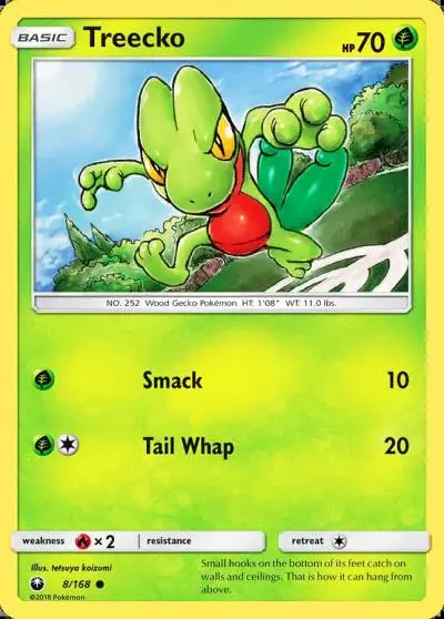 Treecko 8/168 Celestial Storm Pokemon card
