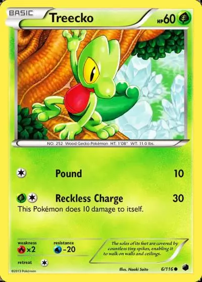 Treecko 6/116 Plasma Freeze Pokemon card