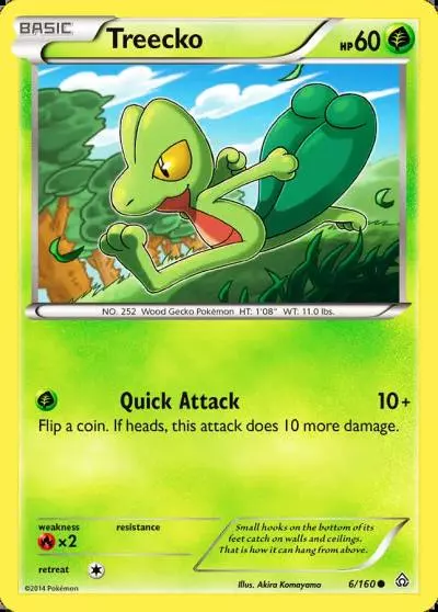 Treecko 6/160 Primal Clash Pokemon card