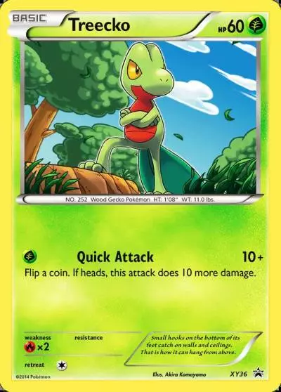 Treecko XY36/211 XY Black Star Promos Pokemon card