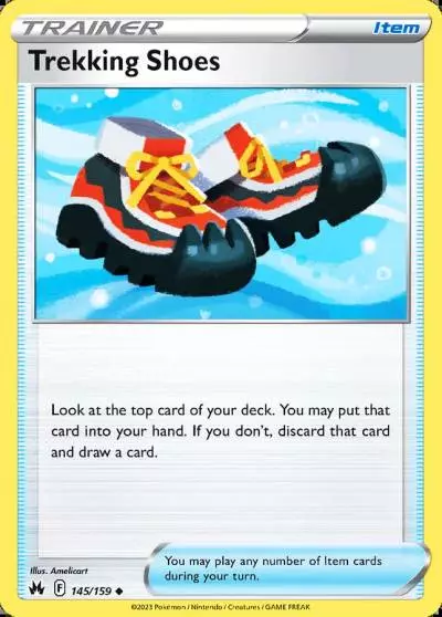 Trekking Shoes 145/159 Crown Zenith Pokemon card
