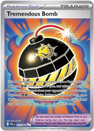 Tremendous Bomb 113/84 Pitch Black Pokemon card