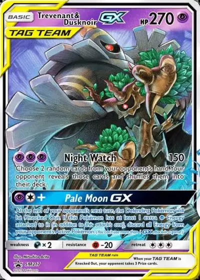 Trevenant & Dusknoir-GX SM217/248 SM Black Star Promos Pokemon card