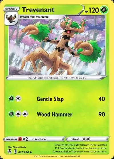 Trevenant 17/264 Fusion Strike Pokemon card