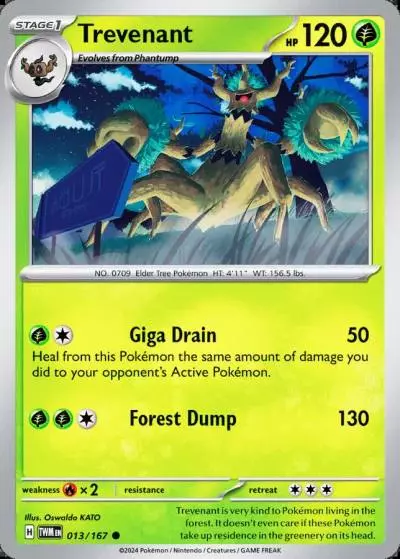 Trevenant 13/167 Twilight Masquerade Pokemon card