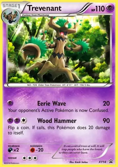 Trevenant XY14/211 XY Black Star Promos Pokemon card