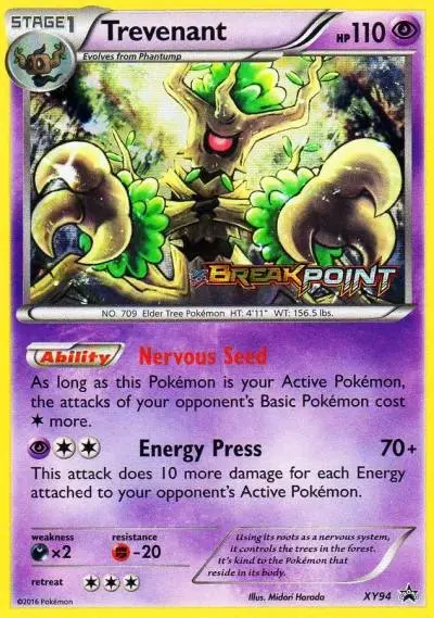 Trevenant XY94/211 XY Black Star Promos Pokemon card