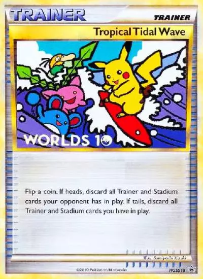 Tropical Tidal Wave HGSS18/25 HGSS Black Star Promos Pokemon card