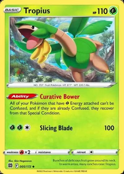 Tropius 5/172 Brilliant Stars Pokemon card
