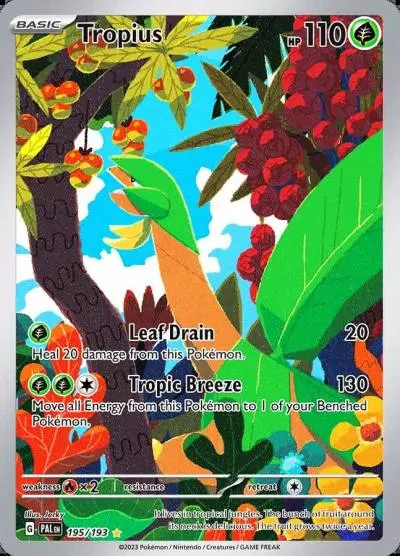 Tropius 195/193 Paldea Evolved Pokemon card