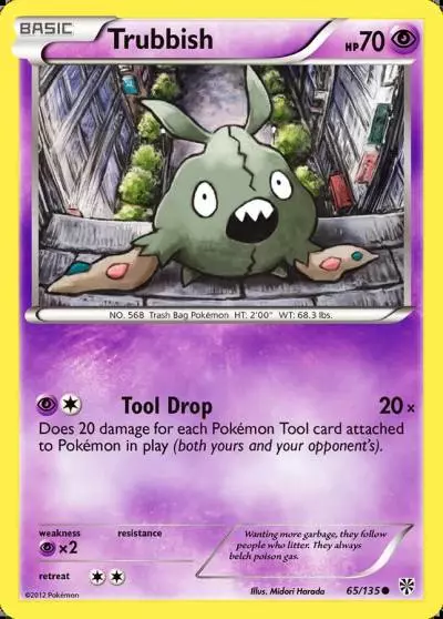 Trubbish 65/135 Plasma Storm Pokemon card