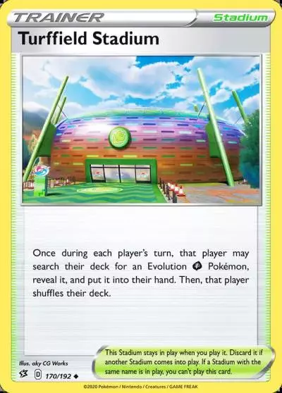 Turffield Stadium 170/192 Rebel Clash Pokemon card