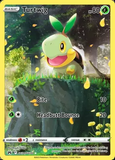 Turtwig GG31/70 Crown Zenith Galarian Gallery Pokemon card