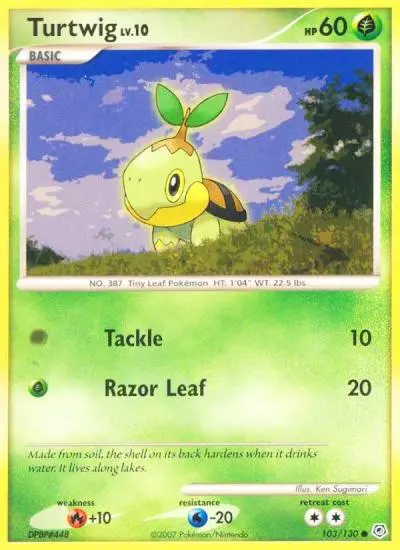 Turtwig 103/130 Diamond & Pearl Pokemon card
