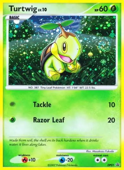 Turtwig DP01/56 DP Black Star Promos Pokemon card