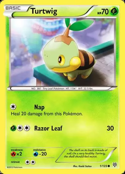 Turtwig 1/135 Plasma Storm Pokemon card