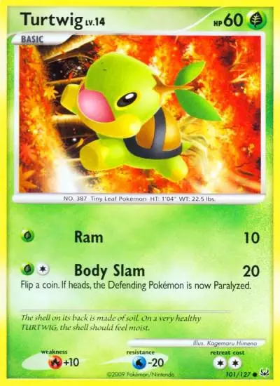 Turtwig 101/127 Platinum Pokemon card