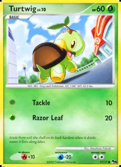 Turtwig 17/17 POP Series 6 Pokemon card