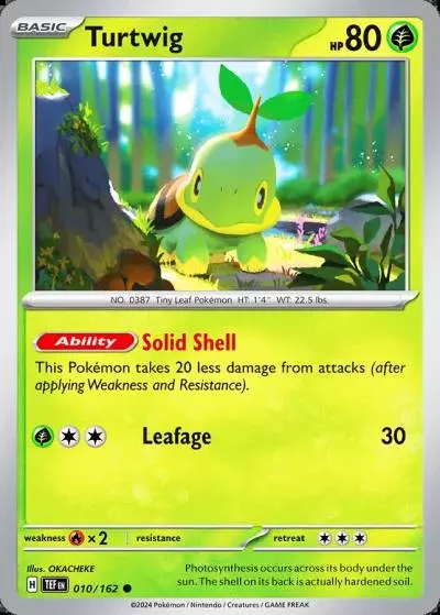 Turtwig 10/162 Temporal Forces Pokemon card