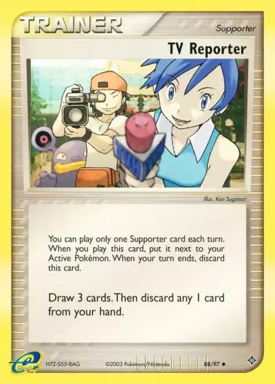 TV Reporter 88/97 Dragon Pokemon card
