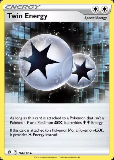 Twin Energy 174/192 Rebel Clash Pokemon card