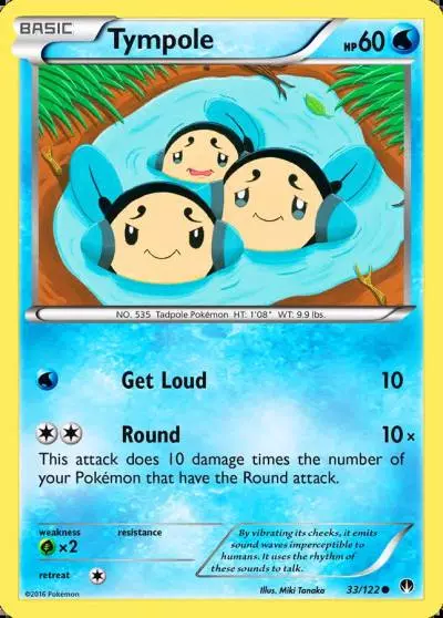 Tympole 33/122 BREAKpoint Pokemon card
