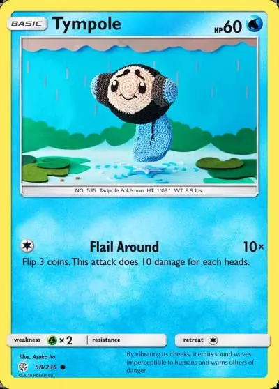 Tympole 58/236 Cosmic Eclipse Pokemon card