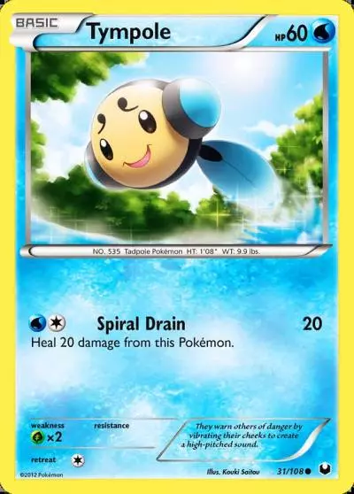 Tympole 31/108 Dark Explorers Pokemon card
