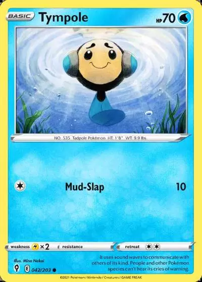 Tympole 42/203 Evolving Skies Pokemon card